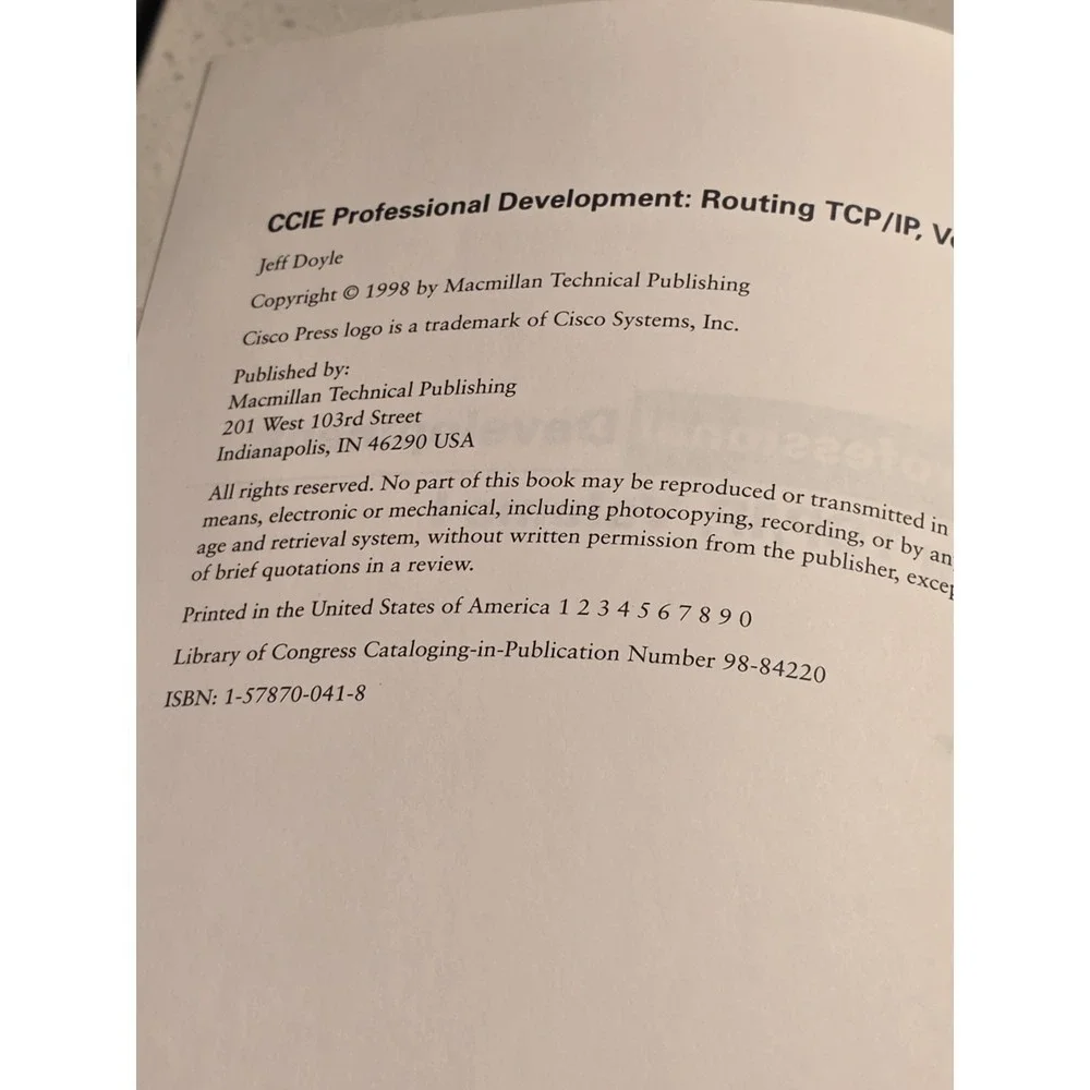 Routing TCP/IP Networking Book CCNA